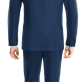 Blue Wool Blend Suit